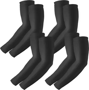 4 Pairs UV Sun Protection Arm Sleeves for Men Women, Compression Cooling Sun Sleeves - Sports - Workouts - Tattoo Cover