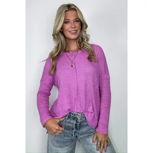 Wanderlight Jacquard Knit Dolman Sleeve Top - FINAL SALE