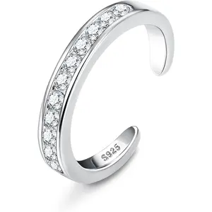 Milacolato 925 Sterling Silver Toe Rings for Women 18K White Gold Plated Arrow Heart Infinity Vintage Celtic Knot Teardrop Daisy Flower Stylish Toe Rings Adjustable Toe Band Rings Summer Beach Foot Jewelry