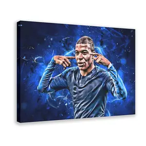 Football Player Poster Mbappe 43 bedroom canvas posters, hall wall art, bathroom canvas posters, home poster decoration