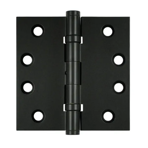 Deltana DSB4NB19 4 x 4 in. Square Ball Bearings Hinges- Black - Solid