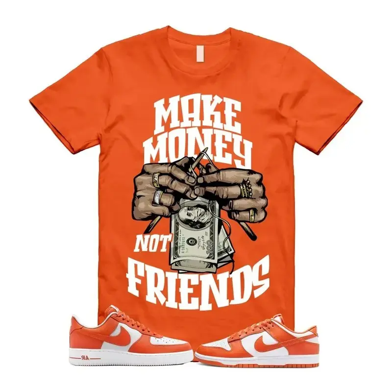 Dunk Cosmic Clay White Orange Sneaker Match Shirt, Air Force 1 '07 Outfit Tee, MM Graphic T-Shirt, Sneakerhead Streetwear Shirt, Unisex Sneaker Matching Tee, Gift for Sneaker Lovers