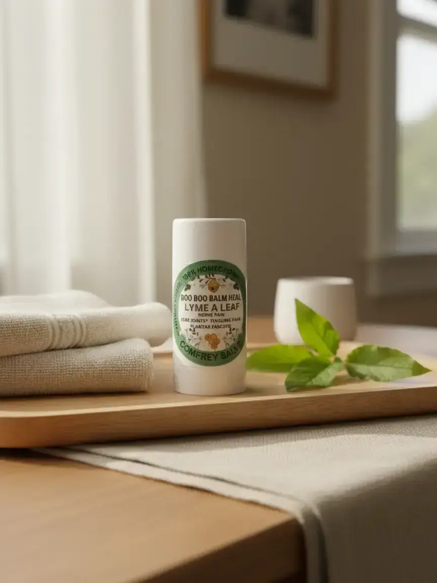 Boo Boo Balm Lyme Support Roll-On with A Leaf Essential Oil for Alternative Health & Aromatherapy Treatments Pain Relief Balm Pain Relief Gel Solution Therapeutic Joint Recovery Balm Wellness