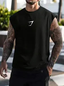 Men's Loose Fit Muscle Tank Top, Breathable Sleeveless Gym Shirt for Fitness & Daily Wear Gym Athletic Clothes