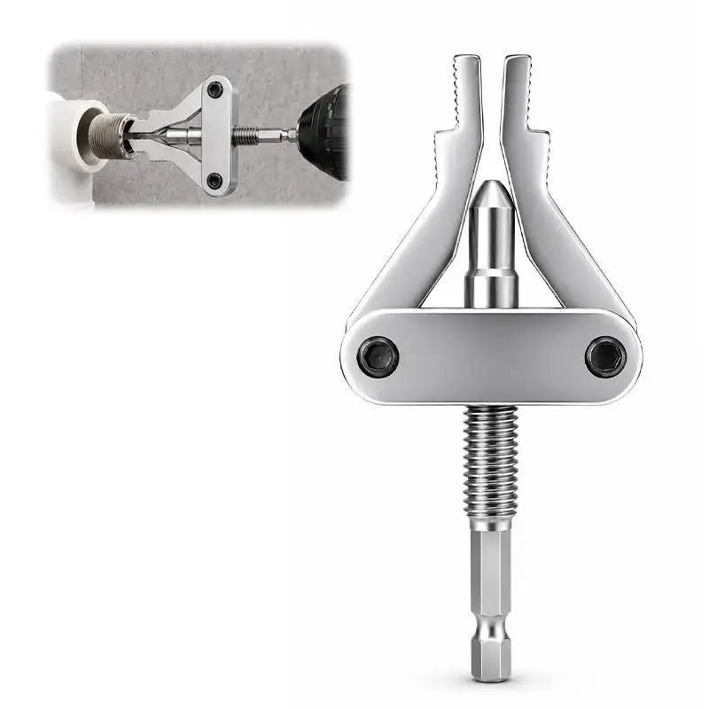 Multi-Size Broken Thread Extractor Tools, 1/2-in, 3/4-in, 1-in Pipe Nipple Remover, Drill-Powered Solution for Rusty Faucets & Nipple Pipe Removal Needs,toolupgrade