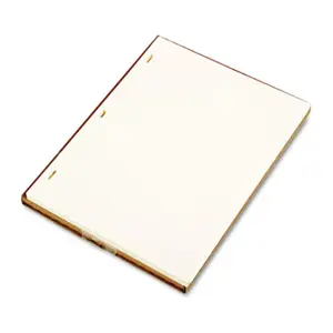 Wilson Jones  Looseleaf Minute Book Ledger Sheets Ivory Linen 11 x 8-1/2 100 Sheet/box