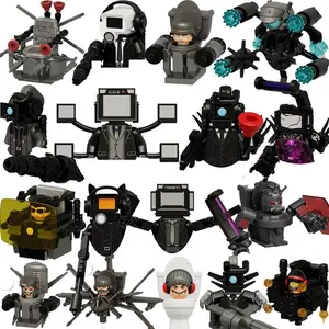 Toilet Man Building Blocks Videographer Mini Figures Minifigures Toys Bricks Gifts For Children Adults