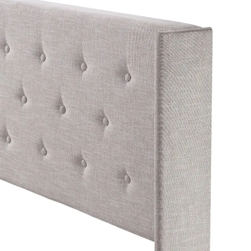 Beige Linen-Diamond Tufting