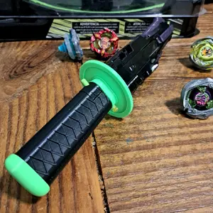 Samurai Saber Riptana Grip Beyblade X Launchers & Ripcord Accessory for Power Launches with Ninja Spin Ring and Katana Sheath Handle
