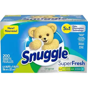 200 Count Fresh Fabric Softener Dryer Sheets with Static Control and Odor Eliminating Technology, Original