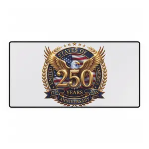 250th Anniversary USA Desk Mat — Patriotic Eagle Mousepad