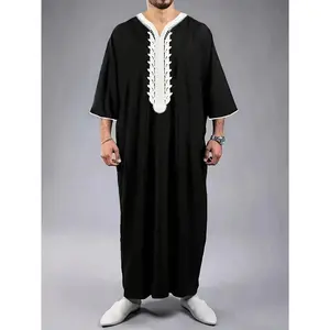Arab Festival Men'S Robes, Moroccan Robes, Eid Al-Fitr, Eid Al-Adha, Kaftan Attire, Ramadan Clothing, Prayers, Weddings