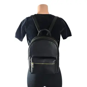 Faux Leather Backpack for Men and Women, Casual Style, Multifunctional Design