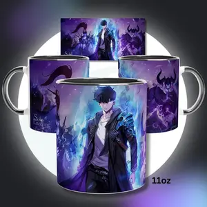 Solo Leveling Anime Mug, Gift for him Gift for her, Sung Jinwoo Solo Leveling Merch, Mug Anime Gift