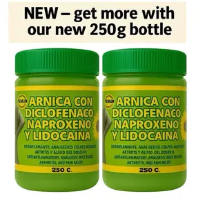 (2 Pack) Arnica y lidocaina pomada muscular 250- Arnica Massage Balm – 250 | Soothing Full-Body Care