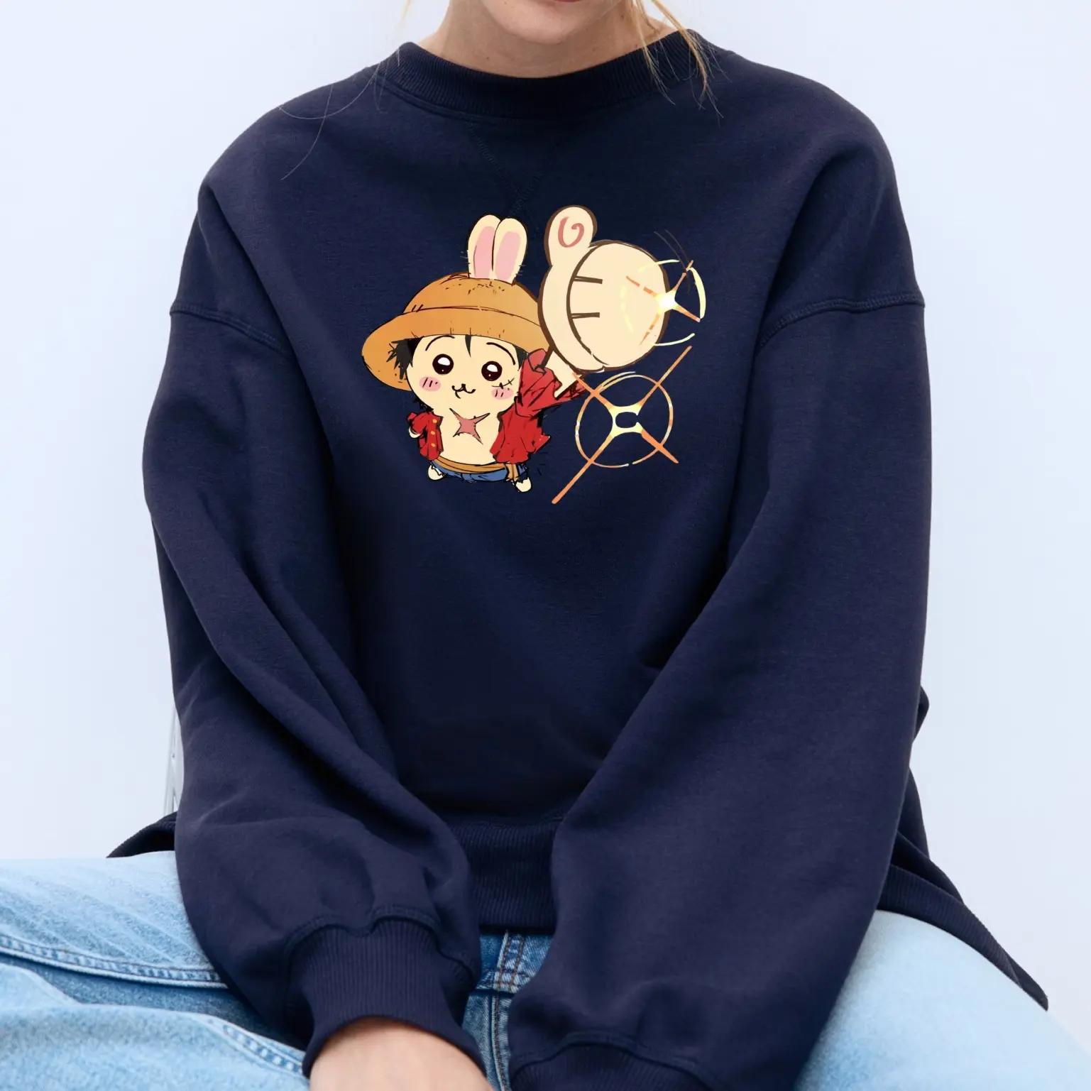 Chiikawa Usagi Sweatshirt, Cute Japanese Anime Manga Inspired