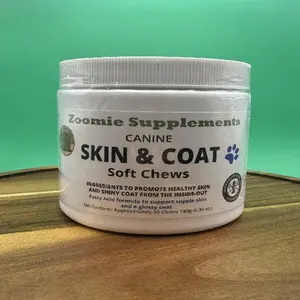 Zoomie Supplements Canine Skin & Coat Soft Chews 60ct