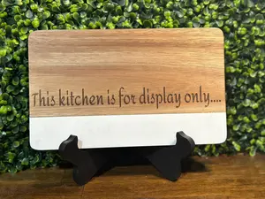 Personalized Cutting Board for Display - Custom Kitchen Decor