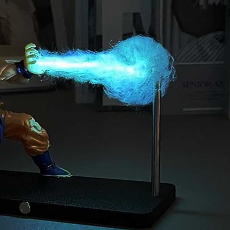 Dragon Ball Fans' Collectible | Energy Wave Magnetic Levitation Nightlight | Premium Action Figure | Unique Home Ambient Decor