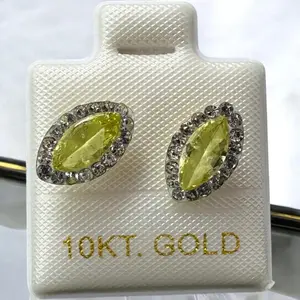 RHOMBUS BUCKLE IN MEX GOLD. 10K