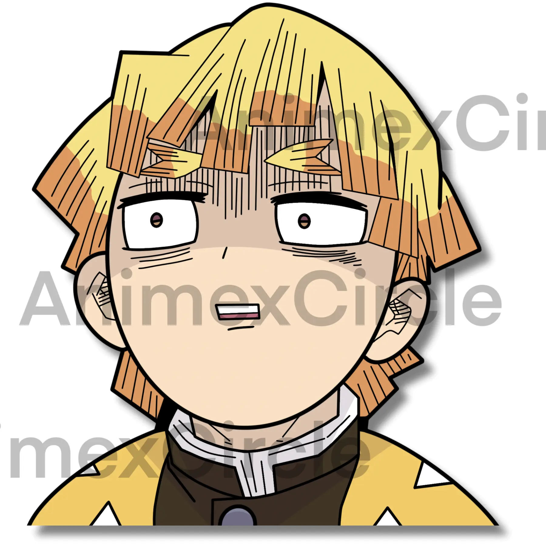 Zenitsu Agatsuma Waterproof Holographic Vinyl Sticker - Weather Resistant