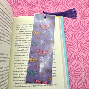 Butterfly Pattern Handmade Bookmark