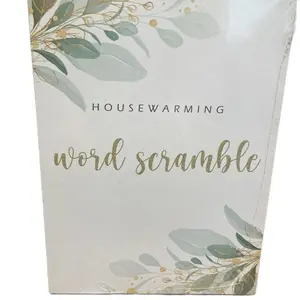 Home sweet home housewarming shower games word scramble 30 count cards