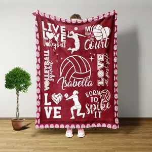 Volleyball Blanket, Volleyball Gifts, Personalized Blankets And Throws, Volleyball Gifts For Girls, Christmas Gifts For Women, Girls Gifts 