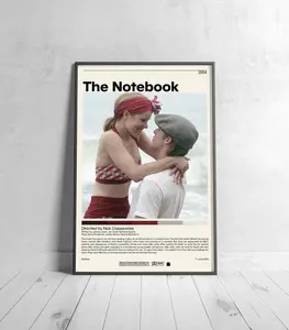 The Notebook Movie Poster | Nick Cassavetes Minimalist Movie Poster,