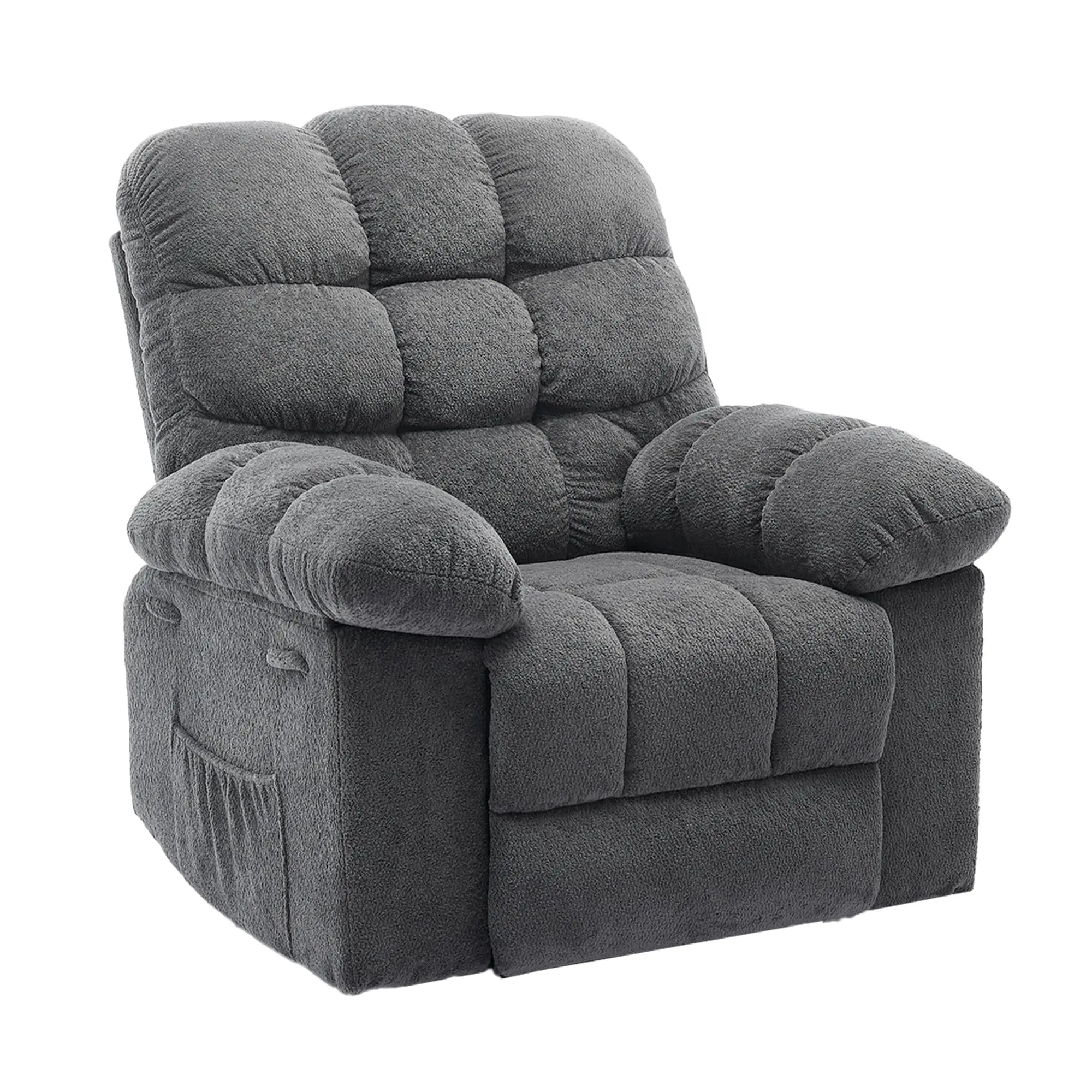 Relax in Style – Comfortable Overstuffed Lounge Chair – Ergonomic Design with Sturdy Q235 Steel Frame – Perfect for Living Room, Bedroom, Reading Nook, or Home Theater – Color May Vary