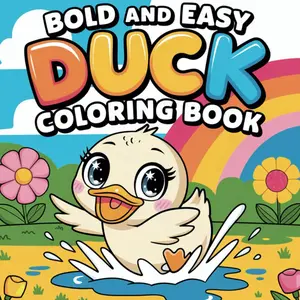 Bold and Easy Duck Coloring Book