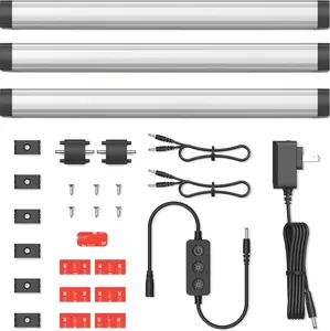12-inch Plug-in LED Under Counter Lights for Kitchen, Day Light 5000K, Pack of 3, IN-0110-23-SN-5K