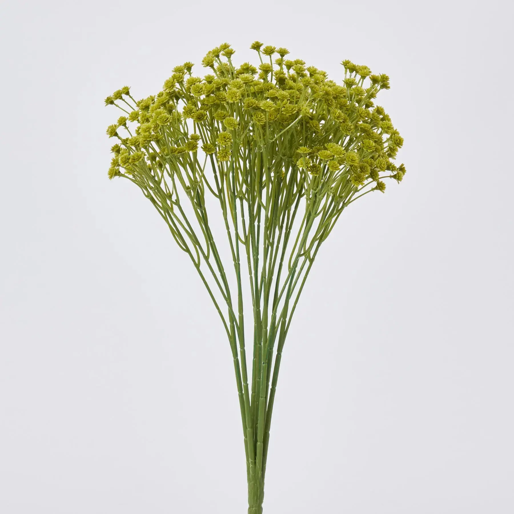 Green Artificial Gypsophila (Baby's Breath) Flower Stems - 15" Faux Bush Bouquet, Home Decor, Room Decor, Artificial Bouquet