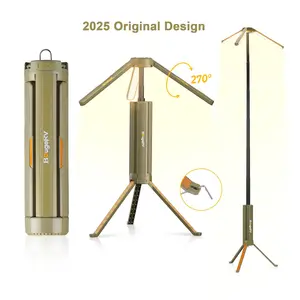 BougeRV 15600mAH Camping Lantern,Multifunctional Rechargeable,Outdoor Camping lights with Stretchable Emergency Light for Hiking/Camping/Power Outages