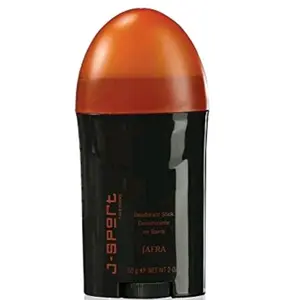 J-Sport Deodorant Stick & Parfum for Men 60g - Orange & Black Design