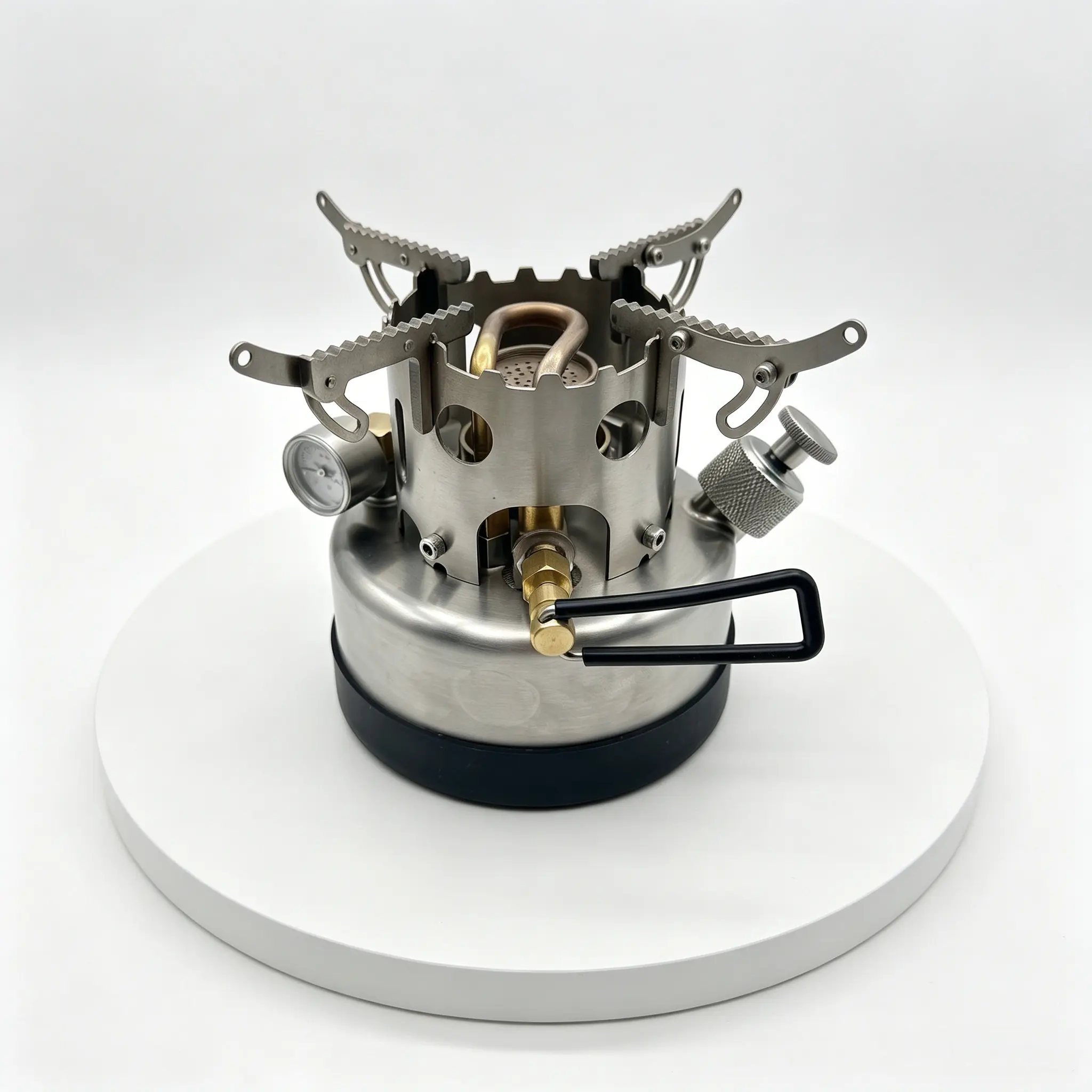 Fierce Flame Alcohol Gasification Stove, Integrated Mini Energy-Saving Camp Stove for Outdoor Camping Cooking