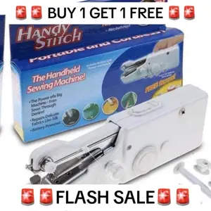 Handy Stitch Portable Handheld Sewing Machine for Emergency Stitching Mini Stapler Style Silai Machine for Home Tailoring White