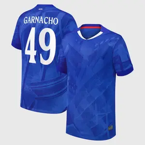 Blue CHE Garnacho Home Soccer Jersey, CHE Garnacho Blue Short Sleeve Home Edition Soccer Shirt