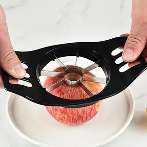 Stainless Steel Apple Slicer and Corer - Durable, Manual Fruit Cutter with Uniform Blades, Ergonomic Handle, Kitchen Gadget for Perfectly Sliced Apples, Fruit Slicer