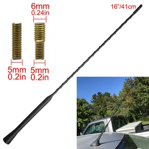 16 Inch Universal Car Roof Mast Whip Antenna FM AM Radio Signal Aerial Amplified Replacement Antenna