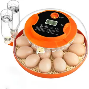 18-Egg Fully Automatic Incubator with Egg Turner, Temperature & Humidity Control, Clear View Lid, for Hatching Chicken Duck Quail Eggs,Summervibes