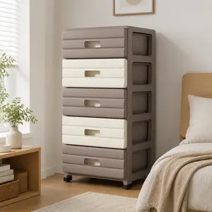 Narrow Gap Drawer Storage Cabinet, Home Living Room Organizer, Bedside Simple Small Shelf, Toy Book Sorter, Space-Saving Multi-Functional Closet