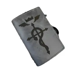 The Alchemist Flamel Anime Inspired Popup Wallet RFID Blocking BiFold PU Leather Wallet Laser Engraved