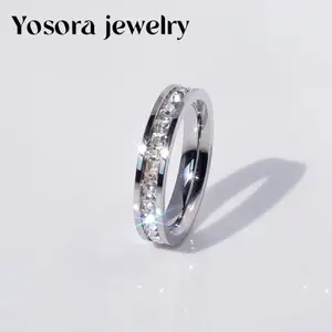 Mens Womens High Polished Cubic Zirconia CZ Promise Engagement Wedding Rings Comfortable Wear Size 5-10
