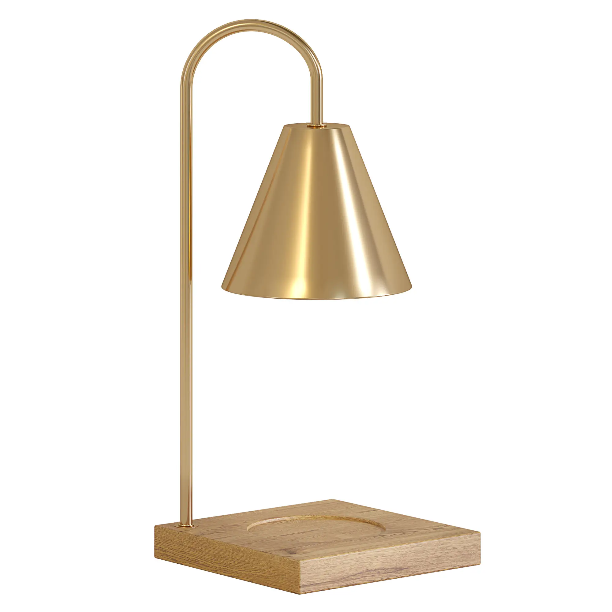 Flameless + Free Fire Insurance For Your Favorite Candles I Candle Warmer Desk Lamp For Your Bedroom or Office I MCM Style With Dimmer Switch