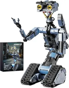 1176 Pieces Johnny 5 Robot Building Set with Remote Control,Christmas Gift for Adults Men,STEM Tech Movie Robotic Figure Model Kit