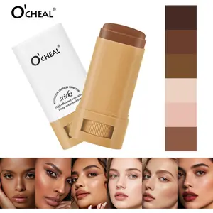 O'CHEAL foundation stick  creamy skin brightens skin tone, moisturizing and lightweight brightening foundation stick, foundation conceaier makeup Concealer Cosmetic Moisturizer Effortless Complexion Sculpting concealer foundation
