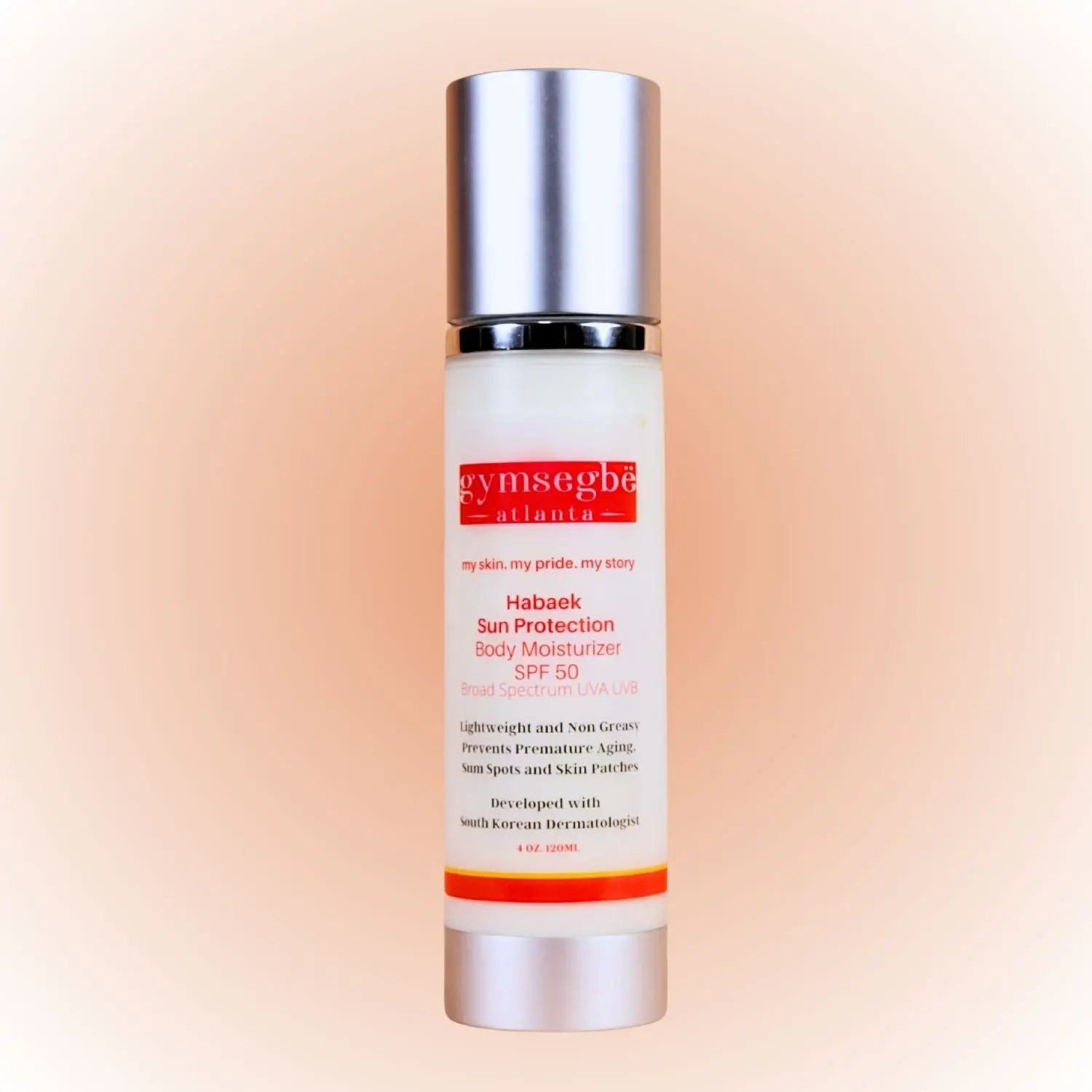 Habaek Sun Protection Body Moisturizer SPF50 Broad Spectrum SPF 50 Lotion All Skin Types