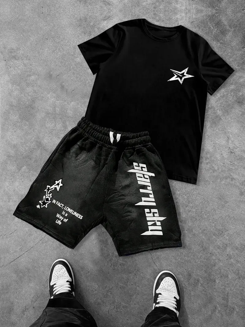 TRAPSTAR ブラック Tシャツ ショートパンツ セットアップ M trapstar t shirt and shorts set - TikTok Shop
