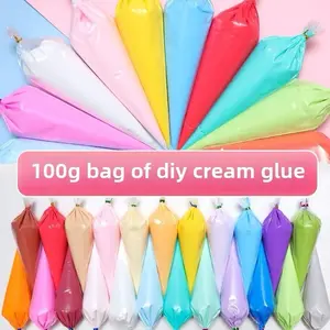 Bella Charms 100g Cream Glue Bagged for DIY Slime Food Play Phone Case Decoration & Beauty Accessories Craft Material
